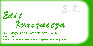 edit kvasznicza business card